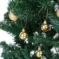 thumbnail image 5 of Baverta 24 Piezas 6 Colores árbol de Navidad Colgante Bolas de Adorno con Purpurina Adornos para Fiestas y Bodas(Oro), 5 of 7