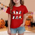 thumbnail image 2 of NOLDARES Boys Halloween Short Sleeve Shirts Toddler T-Shirt for Kids 3D Graphic Spooky Boo Pumpkin Tees Top(Red,13-14 Years), 2 of 5