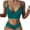 00 # Green, variant on REORIAFEE Women's Tankini Swimsuit Push Up Bathing Suit Vintage Swimwear Padded No Underwire Quick Drying Floral Bikini Split Swimsuit Green L