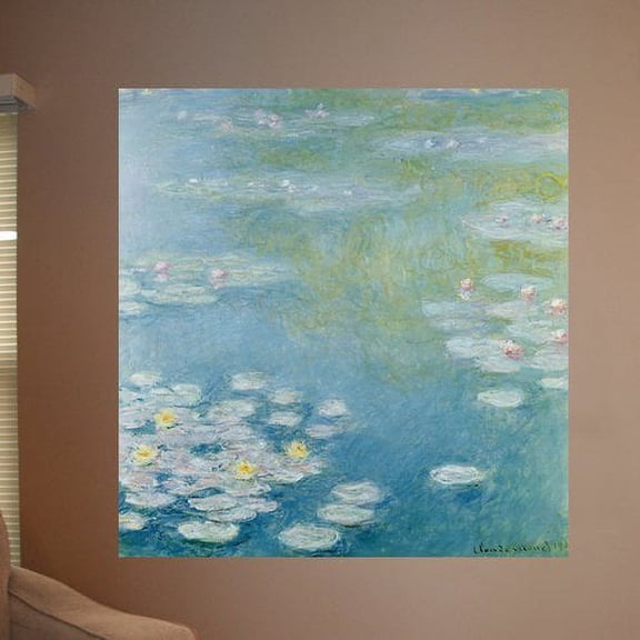 Wallhogs Monet Nympheas at Giverny (1908) Wall Mural