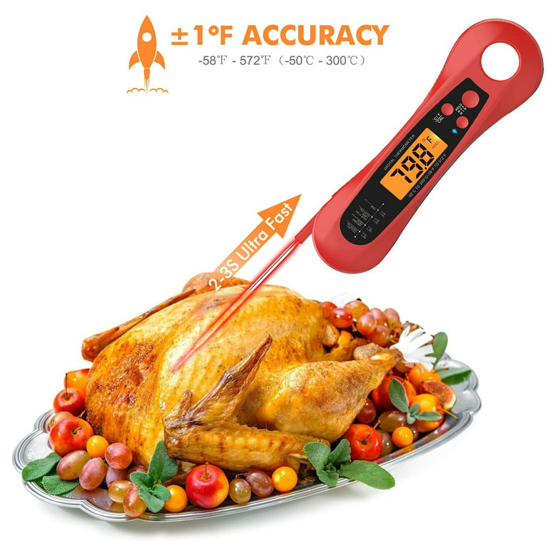 1pc Digital Meat Thermometer Waterproof Instant Read Food Thermometer For  Cooking And Grilling Kitchen Gadgets Accessories With Backlight Calibration  For Candy Bbq Grill Liquids Beef Turkey - Home & Kitchen - Temu Germany