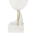 thumbnail image 6 of 4" x 14" Cream Polystone Ballet Dancer Sculpture with Gold Accents, by DecMode, 6 of 13