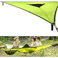 thumbnail image 3 of Hamaca triangular plegable portátil para varias personas, de malla, para acampar al aire libre, color verde, 280 x 280 x 280 cm, 3 of 5
