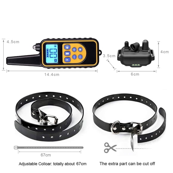 Yeacher Dog Training Collar Dog Shock Collar with Remote 800 Meters Waterproof Rechargeable 1-99 Vibration No Harm Fast Training Effect for Small Medium Large Dogs