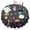Black, variant on Autumn Halloween Tablecloth 60 Inch Round - Waterproof Machine Washable Pumpkin Black Cat Vintage