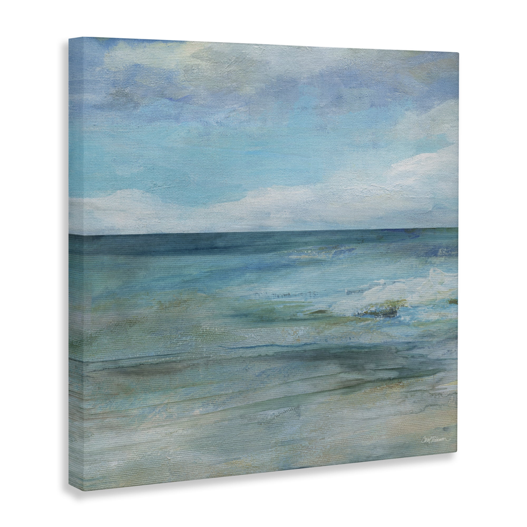 Stupell Industries Aqua Seascape Tranquility Canvas Wall Art, design by Carol Robinson