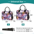 thumbnail image 2 of Small Cooler Bag Lunch Bag Portable Meal Bag Work Meal Bag Outdoor Meal Bag Travel Meal Bag Picnic Meal Bag Going Out Meal Bag Beautiful Purple Pattern, 2 of 6