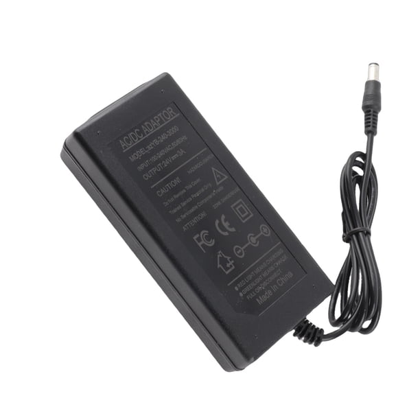 Enchufe De CA/CC, Carcasa De ABS Estable 100-240 V 50/60 Hz Protección Contra Sobrecorriente Antidesgaste Adaptador De Corriente De 24 V 3 A Para Monitor LCD Para De