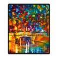 thumbnail image 1 of RYLABLUE Bridge Blanket Fleece Throw Blanket for Sofa or Bed 58x80 inches, 1 of 3