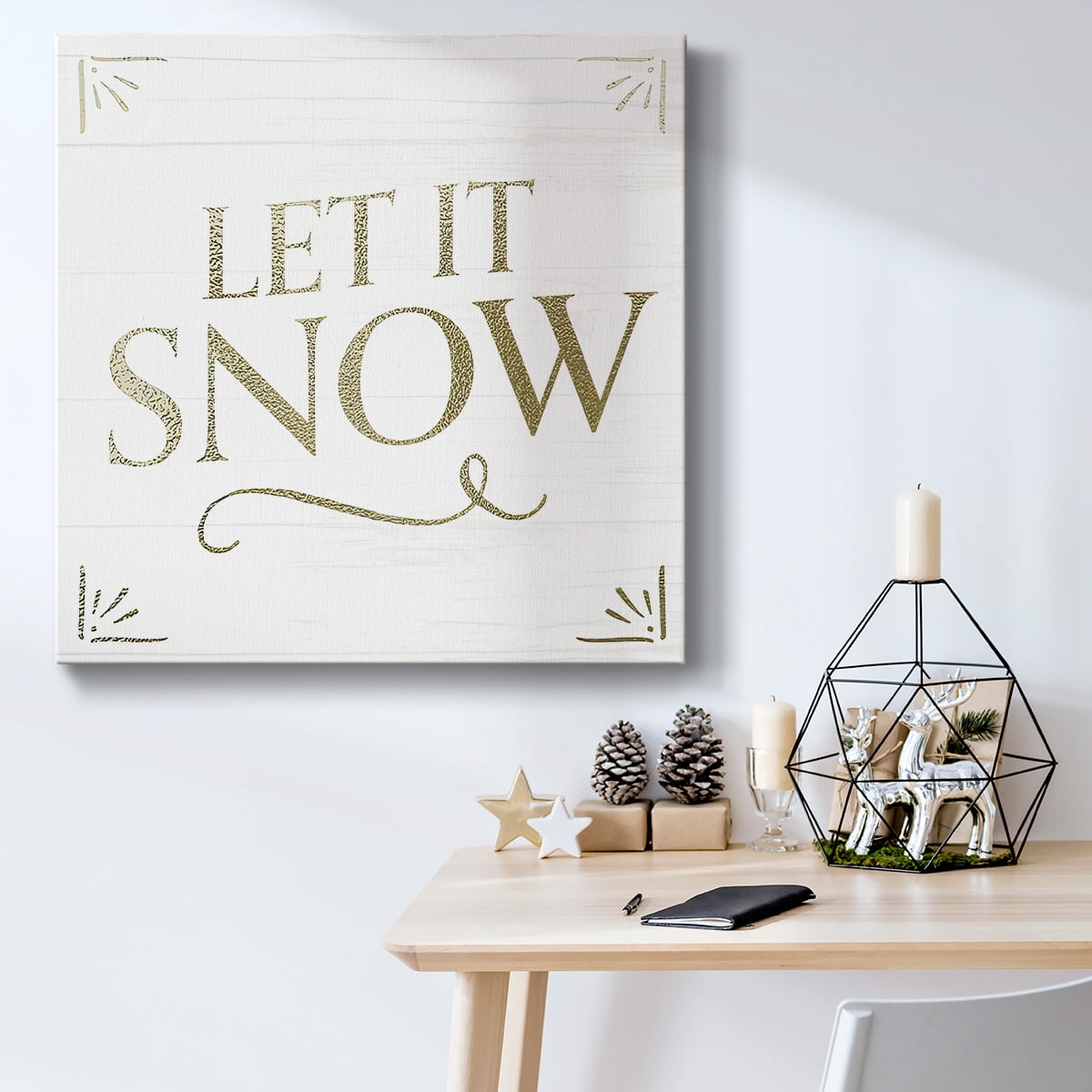 Golden Sentiments I- Gallery Wrapped Canvas