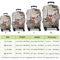 thumbnail image 6 of France Paris Tower Thick Trolley Luggage Protective Cover Eiffef Tower Pattern Elastic Suitcase Cover Fit 22-24 Inch Luggage, 6 of 6