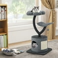 thumbnail image 2 of Gymax 35'' Cat Tree Tower 3-Layer Activity Center w/ Sisal Scratching Board & 2 Perches, 2 of 10
