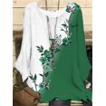 thumbnail image 1 of Jersey con estampado para mujer, camiseta informal a la moda, cuello redondo, Top de gran tamaño, estilo Simple, manga larga, Otoño, 2022, 1 of 4