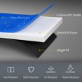 thumbnail image 3 of Blue 8ft Trampoline Safety Pad with EPE Foam | Spring Cover for Backyard Gym & Bounce Play | 96" Replacement Pad, 3 of 7