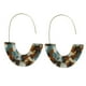 thumbnail image 3 of 1 par de aretes en forma de U con estampado de leopardo geométrico universal colgantes para la oreja suministros elegantes para fiestas para Ropa, zapatos y accesorios Miscelánea marrón azul oscuro Sonducket AP010170-11, 3 of 6