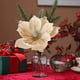 thumbnail image 4 of Magnolia Artificial Magnolia artificial de tela, 24 cm, color beige, con acabado flocado, ideal para decorar el árbol de Navidad Rkxzt, 4 of 8