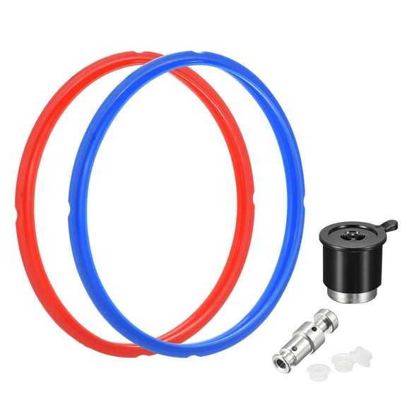 Uxcell 5,6 Quart Sealing Ring, Float Valve Seal, Steam Release Valve for Pressure Cooker 1set