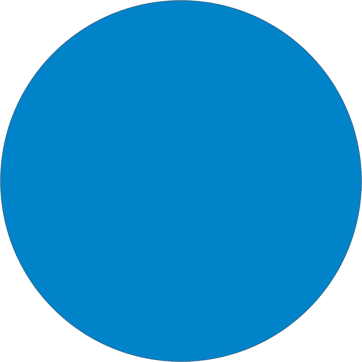 Tape Logic Inventory Circle Labels 3/4' Light Blue 500/Roll DL610C