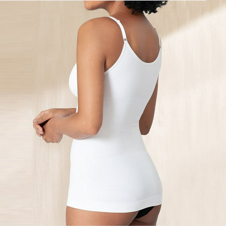 2DXuixsh Rave Bodysuit for Women Scoop Neck Compression Cami Tummy