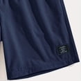 thumbnail image 6 of Mens Shorts with Pockets and Drawstring Jacquard Texture Casual Men's Shorts Waffle Knit Short, Navy Blue, 2XL, 6 of 7