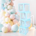 thumbnail image 3 of Transparent Balloon Boxes with Letters and Sticker, 4PCS Decoration Box Ideal for Proposal, Baby Shower, Birthday Party Decoration, 3 of 7