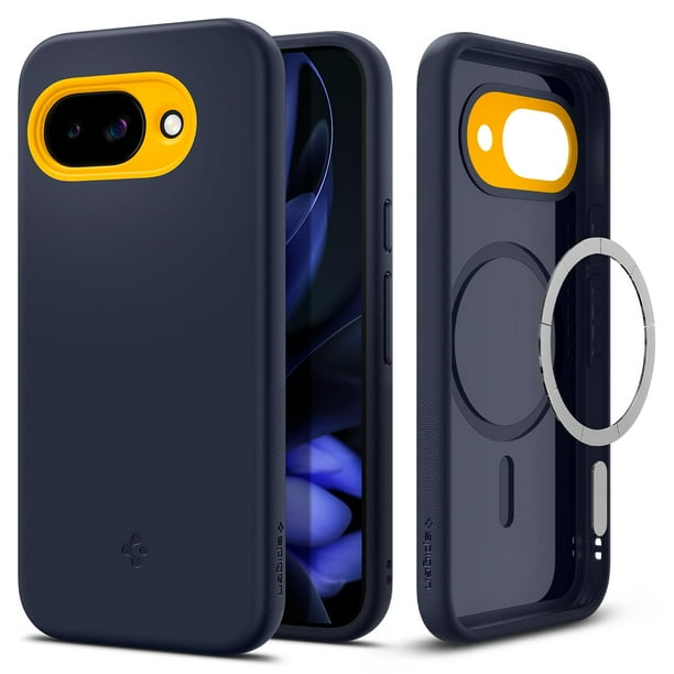 Funda de teléfono Spigen Nano Pop MagFit para Pixel 9a, color azul marino