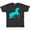 Retro Heather Black, variant on Inktastic Aqua Unicorn T-Shirt