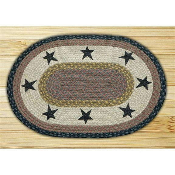 Earth Rugs 88-46-099S Stars Oval Patch
