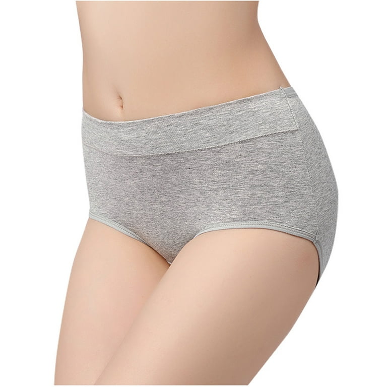 HUPOM Women'S Panties Panties In Clothing Briefs Casual Tie Seamless  Waistband Gray M 