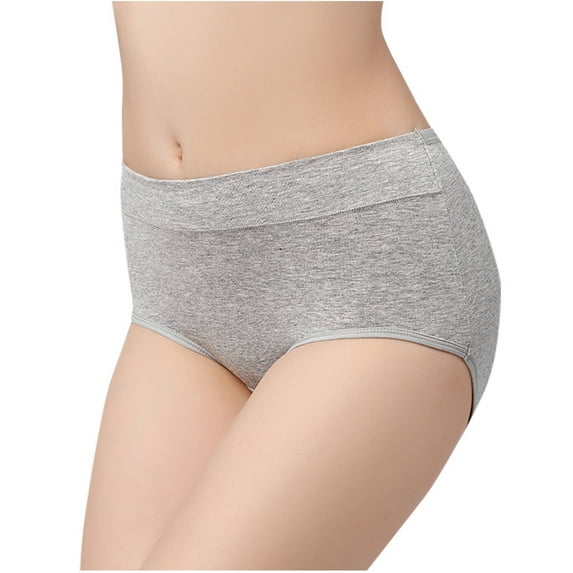 HUPOM Women'S Panties Panties In Clothing Briefs Casual Tie Seamless Waistband Gray M