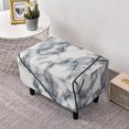 thumbnail image 2 of XUELC Stretch Ottoman Cover - Universal Fit Rectangle Footrest Cover with Non-Slip Elastic Bottom, Furniture Protector for Living Room, 2 of 6