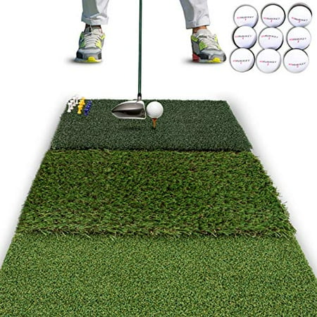 Rukket Tri Turf Golf Hitting Mat Attack Portable Driving