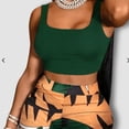 thumbnail image 1 of Women's Set Hawaii Beach Holiday Wind Numerical Print Tank Tops & Shorts 2 Piece Set, 1 of 5