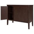 thumbnail image 5 of Harper & Bright Designs Wooden Accent Storage Cabinet, Console Table with Adjustable Shelf and 3 Antique Doors, Modern Sideboard Buffet Storage Cabinet for Entryway, Living Room, Bedroom, Brown, 5 of 14