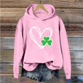 thumbnail image 2 of DondPO Chandail en Molleton de la Saint-Patrick pour Femmes, Mode Imprimée, Col Rond, Manches Longues, Décontracté, Rose m en Solde!, 2 of 4