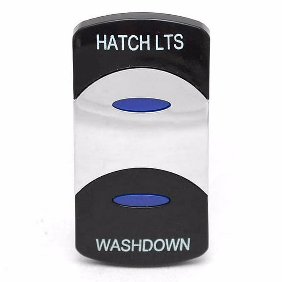 Boat Rocker Switch Plate Cover | Hatch Lts/Washdown Actuator