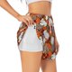 thumbnail image 1 of Balery Various Pumpkins Pantalones cortos deportivos para mujer con forro y dos bolsillos, elásticos, para entrenamiento, gimnasio, yoga-Large, 1 of 7