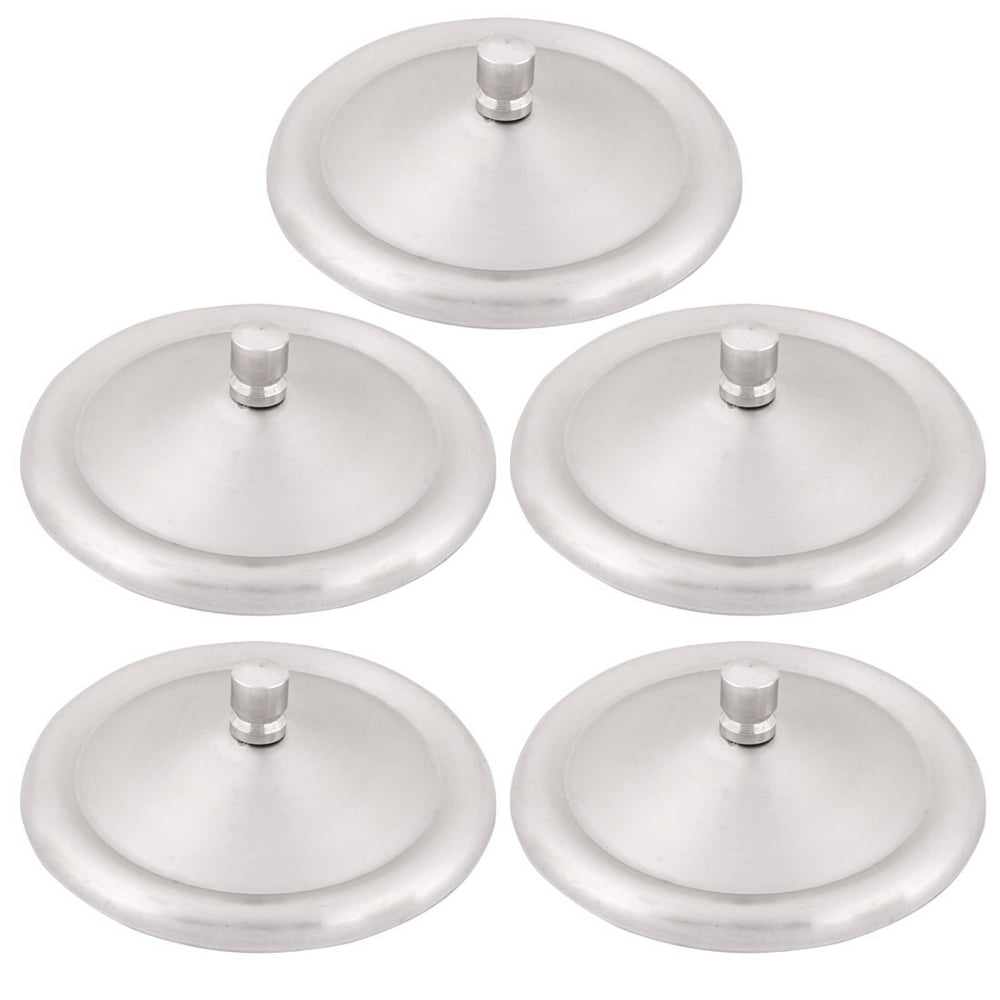 Uxcell Stainless Steel Cup Lid Covers 5Pcs Brushed Surface Mug Lids 3.3