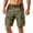 Dark Green, variant on Cargo Shorts for Men Button Outdoor Hiking Workwear Breathable Cotton Short Pants Summer Construction Carpenter Trucker Shorts with Multiple Pockets Khaki L
