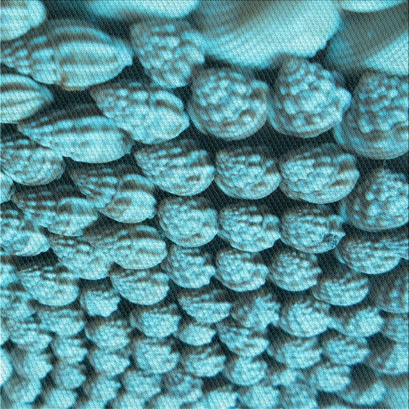 Ahgly Company Indoor Square Patterned Blue Jay Blue Area Rugs, 7' Square