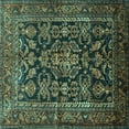 thumbnail image 1 of Ahgly Company Indoor Square Persian Turquoise Blue Traditional Area Rugs, 8' Square, 1 of 4
