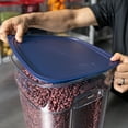 thumbnail image 4 of Cambro SFC12FPPP267 CamSquareÂ® FreshPro Cover for 12, 18 & 22 qt Containers, Polyethylene, Translucent Blue, 4 of 5