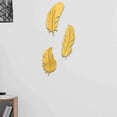 thumbnail image 7 of 3D Feather Family Wall Decor, Acrylic Wall Stickers for Living Room, Mirror Wall Decor, Modern Style, 7 of 7