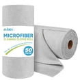 thumbnail image 1 of Rollo de paño de limpieza AIDEA de microfibra, 50 unidades, reutilizable, gris, 1 of 7