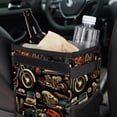 thumbnail image 6 of Motorcycle Foldable Car Garbage Can with Lid Leak-Proof Mini Trash Can Hanging Storage Bag - Car Trash Bin, 6 of 6