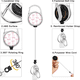 thumbnail image 5 of Clip Retráctil para Porta Credencial con Cordón, Cordón con Estampado de Lazo y Porta Credencial, Cordones Separables para Credencial de Identificación para Mujeres, 5 of 5