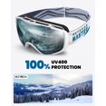 thumbnail image 5 of OutdoorMaster Ski Goggles with Cover Snowboard Snow Goggles OTG Anti-Fog for Men Women, 5 of 14
