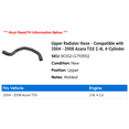 thumbnail image 2 of Upper Radiator Hose - Compatible with 2004 - 2008 Acura TSX 2.4L 4-Cylinder 2005 2006 2007, 2 of 2