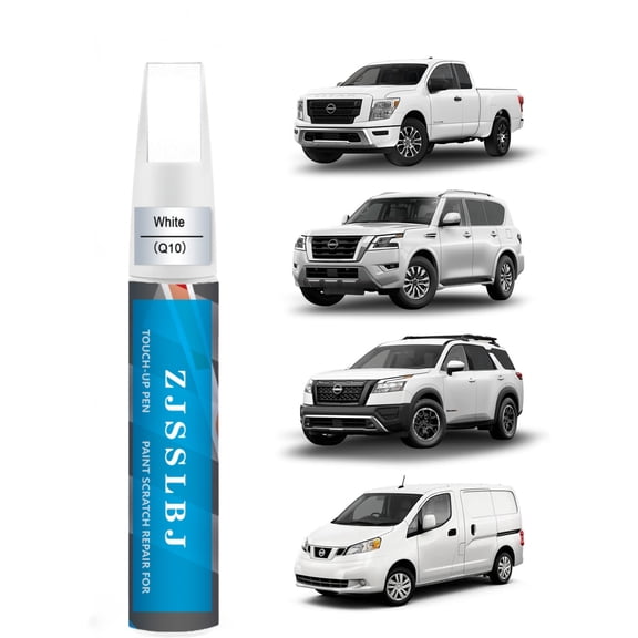 White(Q10) Touch up Paint Compatible with Nissan, Premium Car Scratch Remover for Deep Scratches, Car Paint Pen Scratch Repair Two-In-One Touch Up Paint