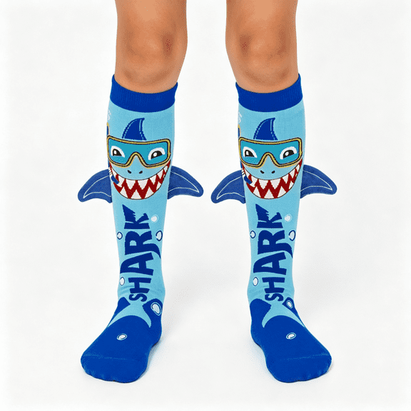 OQRKI Crazy Socks for Girls Boys Kids Funny Knee High Character 3D Novelty Socks Funny Socks